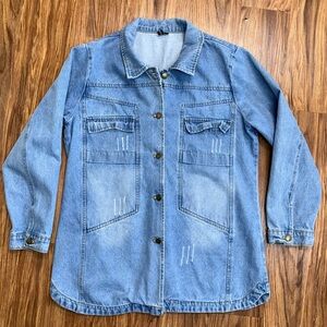 Tanming Denim Button-Up Women's Jacket